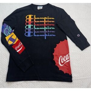 Championx Coca-Cola‎ limited edition long-sleeve graphic t-shirt in black Sz S
